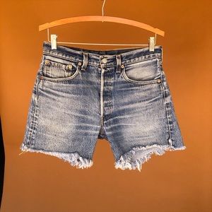 Vintage Levi’s Cut off Shorts w/ Cannabis patch